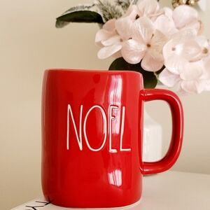 Noel | Rae Dunn Christmas Coffee Cup Red White
